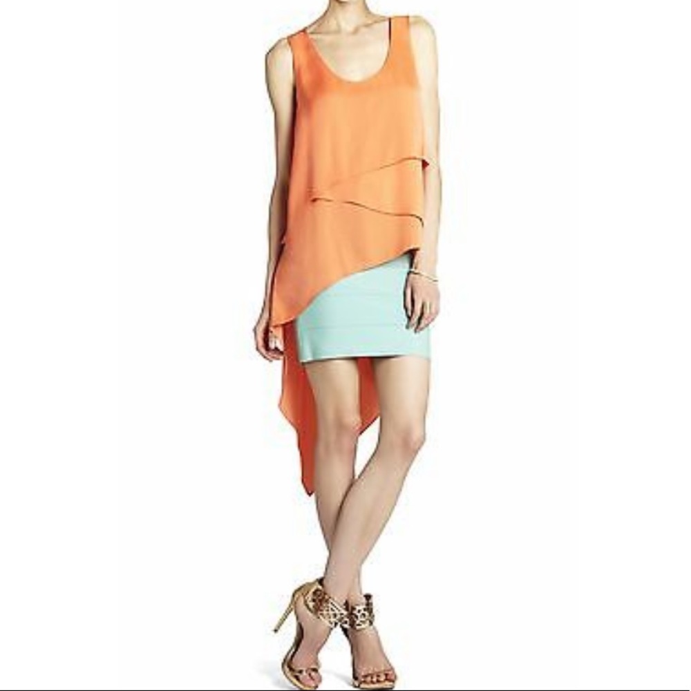BCBGMAXAZRIA ‘Karlie’ Tiered Drape Top